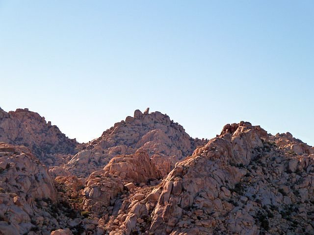The Ivory Tower from high above Rattlesnake Canyon, Joshua Tree NP
