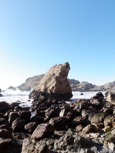 Tower of Bagshaw, Point Reyes. On solo.