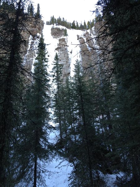 Taken from the trail. Moonlight is the left-hand route. Snowline is on the right.