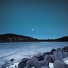 Full moon over the east bluff, 1/7/11