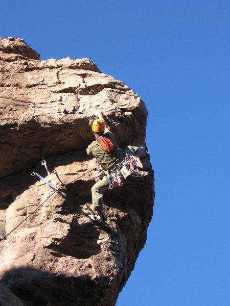 Heading into the crux!