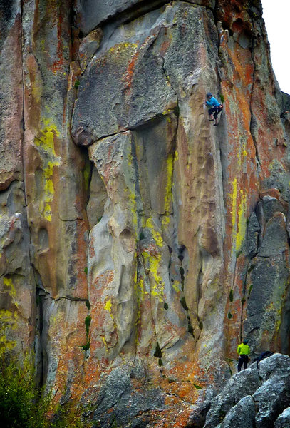 Claudia on the sharp end in a very colorful setting. June 2011