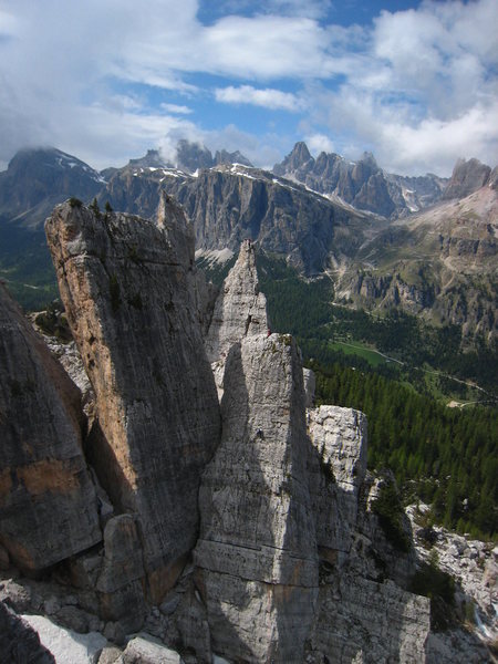 Torre Quarta Alta, Torre Quarta Bassa, and Torre Inglese as seen from Torre Del Barancio