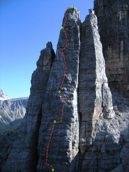 The upper 4 pitches of Nordwand