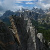 Don't forget to look around while running up the Nordwand.