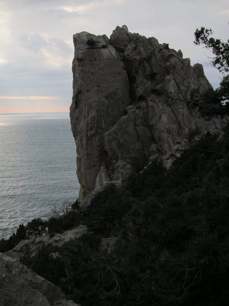 Beautiful coastal cliffs offer a spectacular setting for climbing.