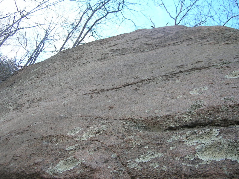 Sensational Slab, closeup of climbing surface.