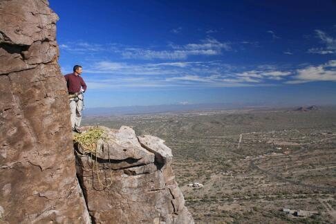 Scott looking at mount lemmon