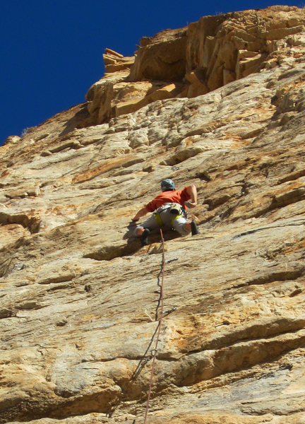 Alex cruises along -<br>
The Bat (5.11)