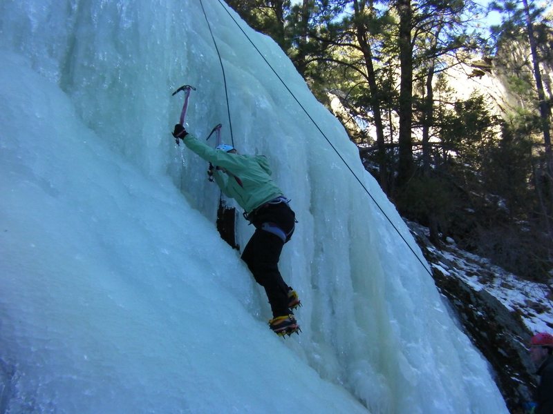 My first ice climb. Wooohoo!