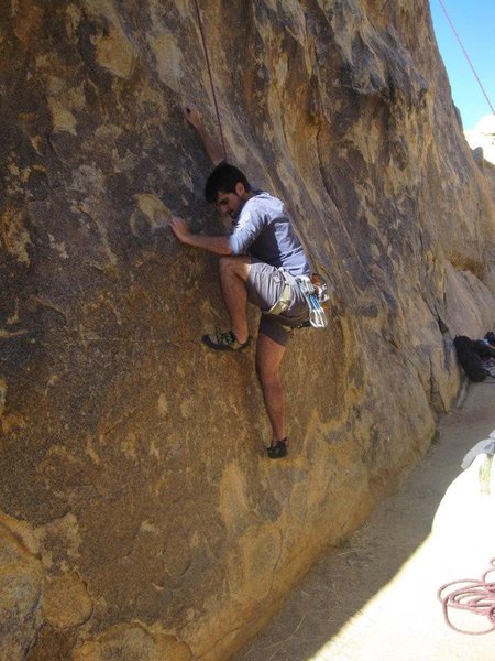 Lluis enjoying that crimpy start.