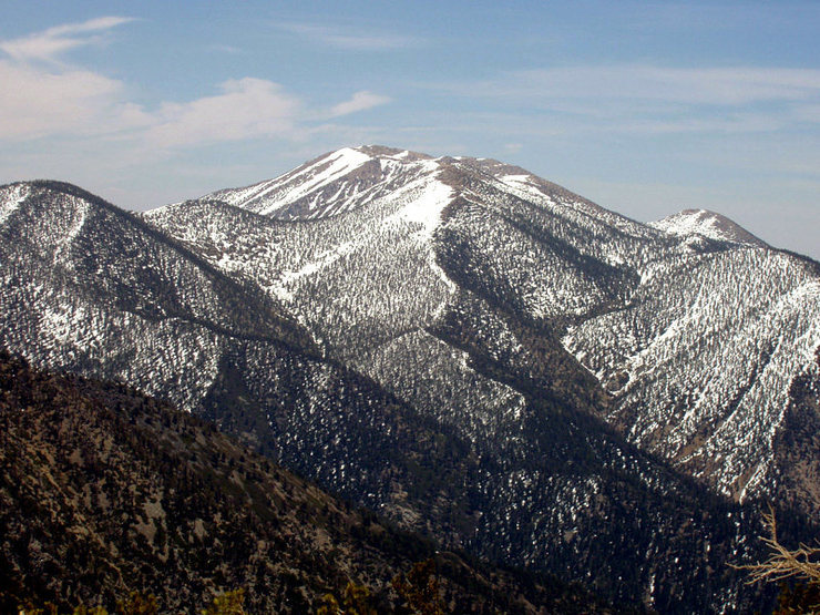 San Gorgonio mtn from the west.