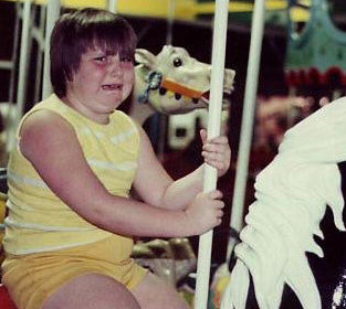 Carousels can be terrifying.