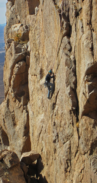 Nice face climbing on Southern Comfort Wall<br>
Have A Drink On Me (5.7)?