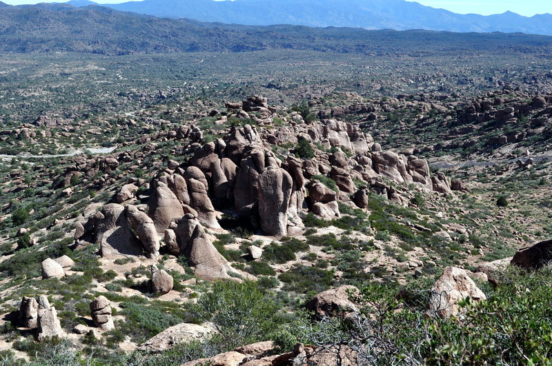 Upper Looner Land and Lower Looner Land looking East from Magma Gardens