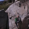 bouldering along the Middle Fork Kaweah River in the foothills.