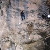 Climbing in the rain at Landro