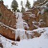 Freed Canyon Falls, February 2012.