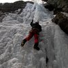 Bradley White leading Cave Route Feb. 1, 2012.  Photo taken by Ryan Barber