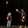 Playing Captain Hook in a children's production of Peter Pan