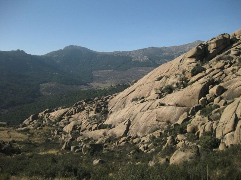 overview of Cancho De Los Brezos from above