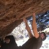 Fun undercling section towards the highway saide of box canyon.