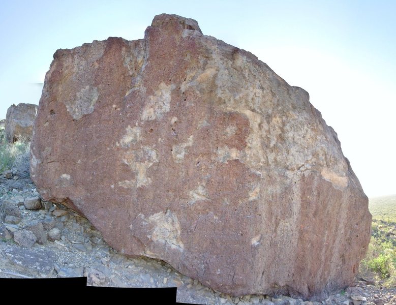 Split Boulder, east face.