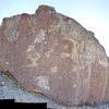 Split Boulder, east face.