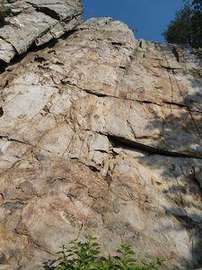 Practice Wall<br>
<br>
The Wall (5.10a) Trad<br>
<br>
Crowders Mountain State Park, North Carolina