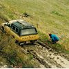 The days of neither a power winch nor a hand winch stuck in Inyan Kara Mud.