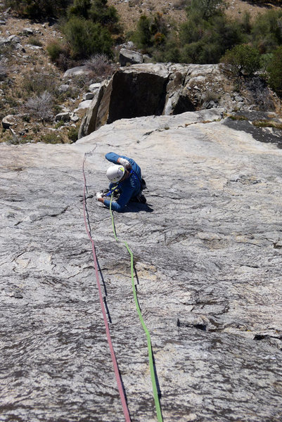 Gary cleaning my last bit of pro on p2