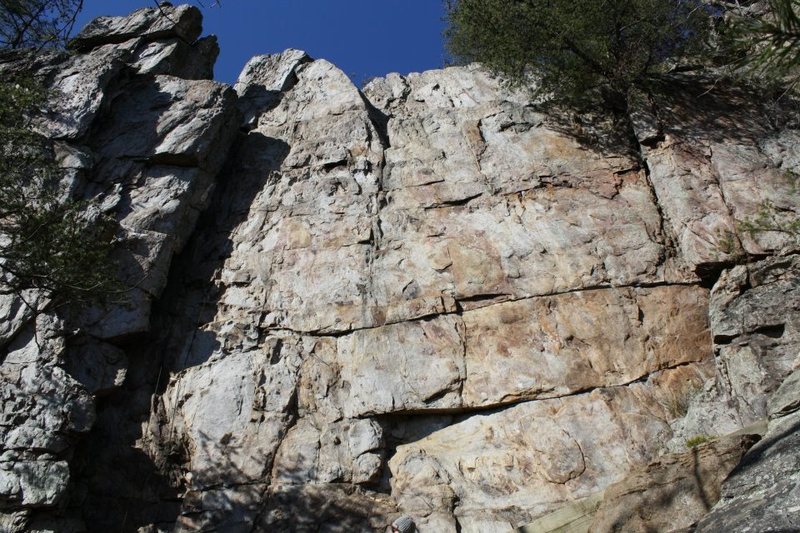 Practice Wall<br>
<br>
Crowders Mountain State Park, North Caroina