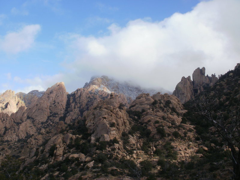 Snow in the high country, Cochise Stronghold, AZ