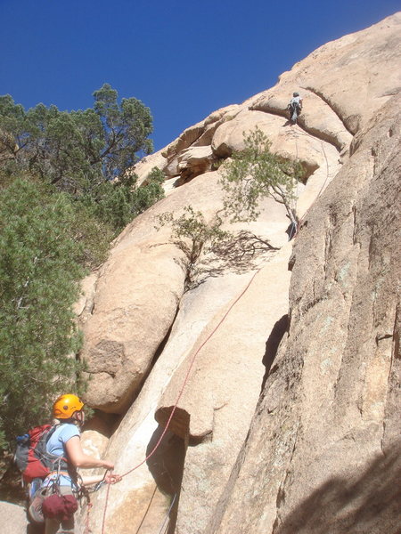 Sam and Kelly on pitch 1 of Moby Dick.