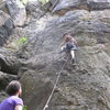 Teaching the wife to lead climb