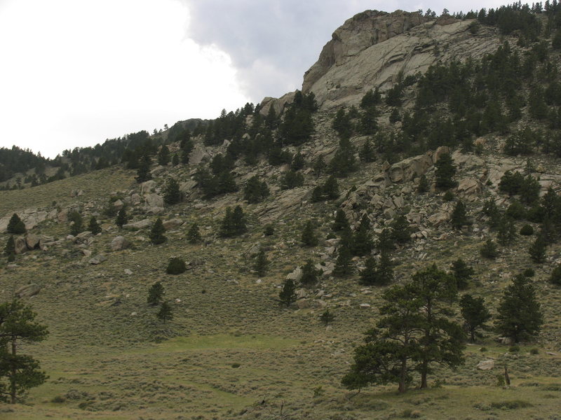 The Grand Dihederal Wall is another mound of rock left (west) of the Toaster Wall