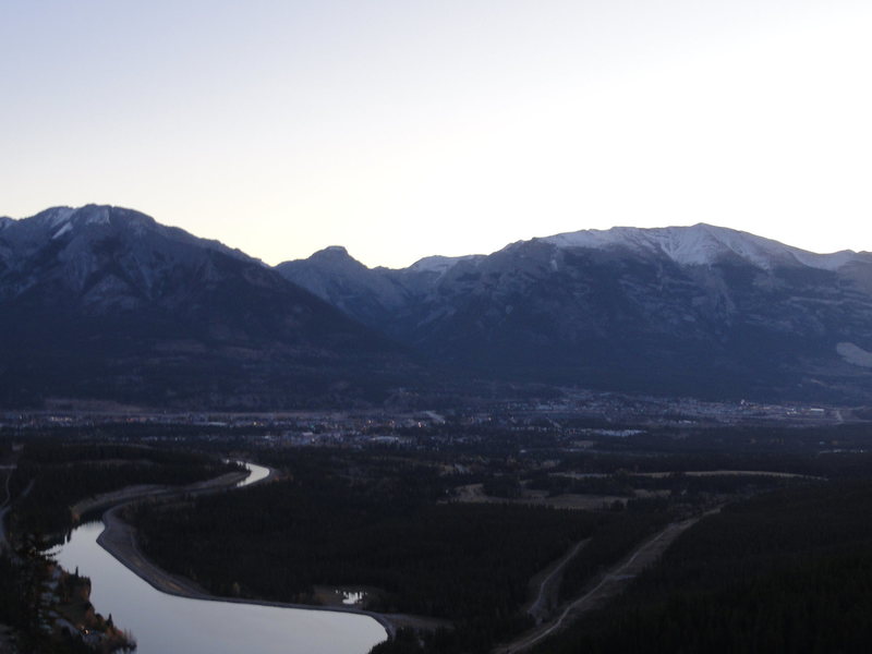 Overview of Canmore one morning