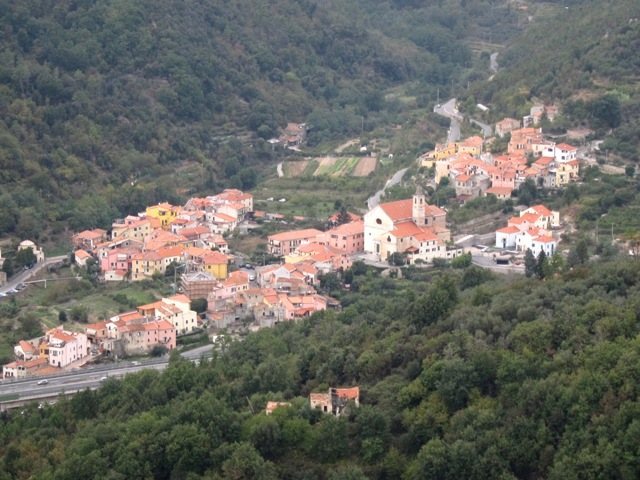 View from Monte Cucco toward Feglino