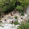 Looking down at the base area at Settore della Torre