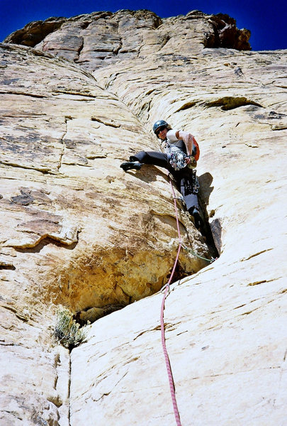 Leading the "holdless corner" on the 8th pitch of Eagle Dance. 