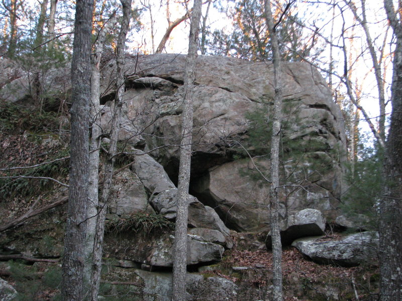 The Pussy Boulder as you will see it from the approach