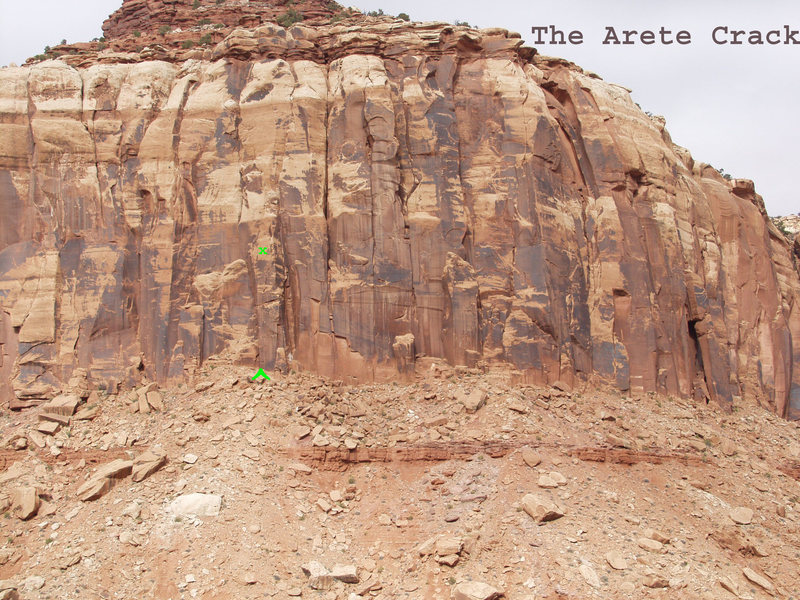 Location The Arete Crack