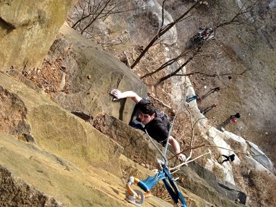 Randall pulls the roof on top of Old School.
