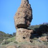 Balanced Rock, up close and personal. "Get The Balance Right" is on the right skyline, while "Heirloom" is on the backside.