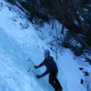 Kyle climbing Upper Falls.