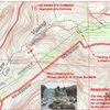 Map of Lee vining area showing approach hike.