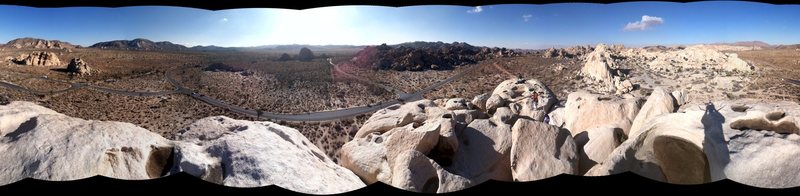 view from the top of intersection rock