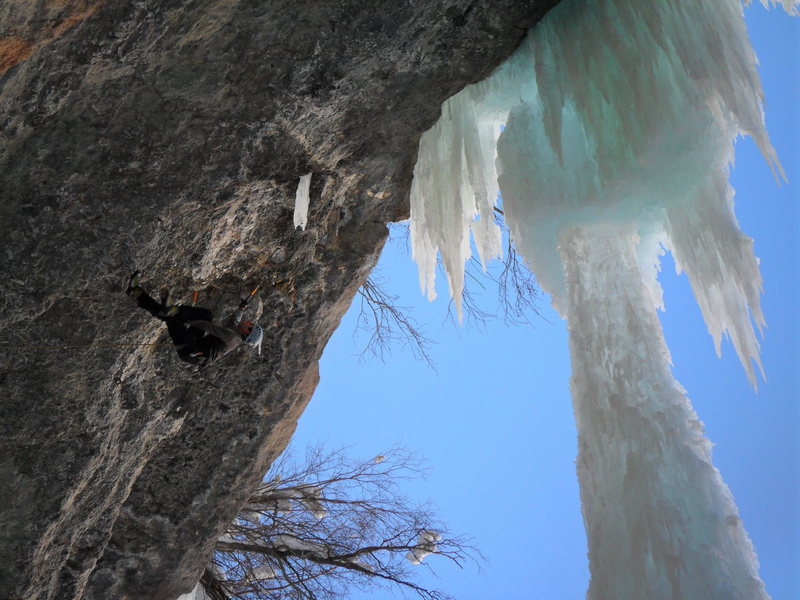 Jack figurefouring up high.