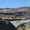 Sun, stone, and water. The crags on the other side of the river, as well as the tempting white towers upstream...