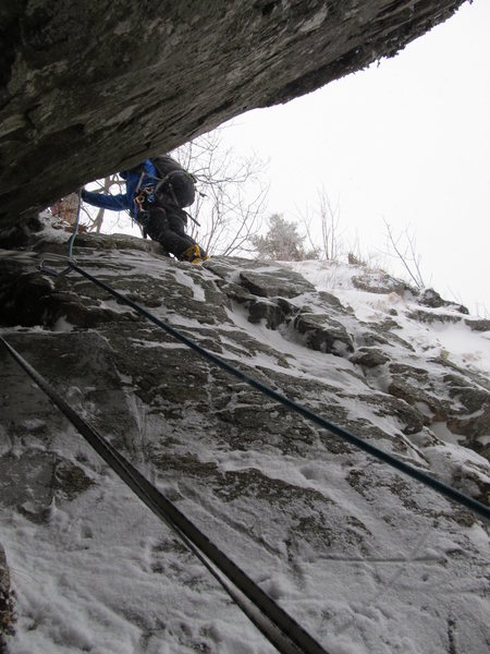 Hitchcock Gully<br>
<br>
Mt. Willard, NH<br>
02/2012